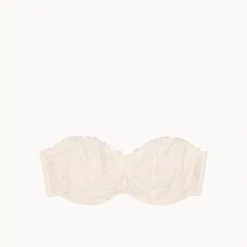 Soutien-gorge bandeau à armatures blanc