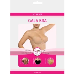 Soutien-gorge bandeau adhésif dos nu chair en tissu