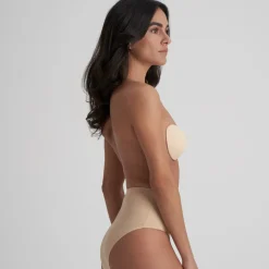 Soutien-gorge bandeau adhésif dos nu chair