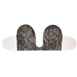 Soutien-gorge bandeau adhésif dos nu et décolleté plongeant - Noir Bye Bra