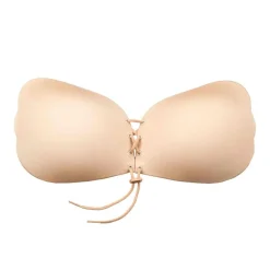 Soutien-gorge bandeau adhésif dos nu Beige Bye Bra
