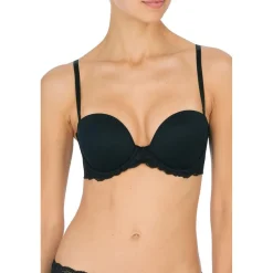 Soutien-gorge bandeau armatures - Natori Noir en nylon
