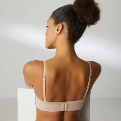 Soutien-gorge bandeau armatures - Nude