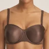 Soutien-gorge bandeau armatures marron