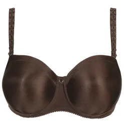 Soutien-gorge bandeau armatures marron