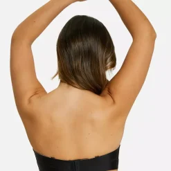 Soutien-gorge bandeau avec armatures - Noir