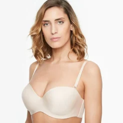 Soutien-gorge bandeau beige