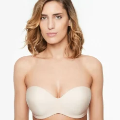 Soutien-gorge bandeau beige