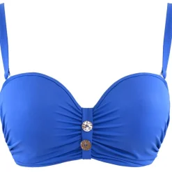 Soutien-Gorge Bandeau Bleu en nylon