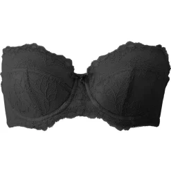 Soutien-Gorge Bandeau Bretelles Amovibles Noir