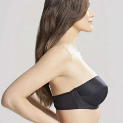 Soutien-gorge bandeau bretelles amovibles noir