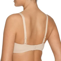 Soutien-gorge bandeau coques plongeant cappuccino