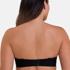 Soutien-gorge bandeau coques avec armatures - Noir