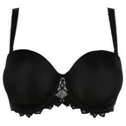 Soutien-gorge bandeau coques avec armatures - Noir