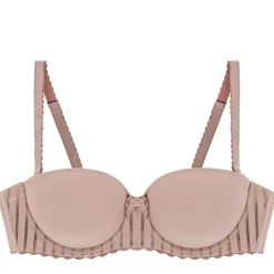 Soutien-gorge bandeau coques beige