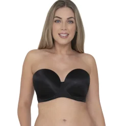 Soutien-gorge bandeau moulé armatures noir