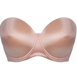 Soutien-gorge bandeau moulé armatures beige