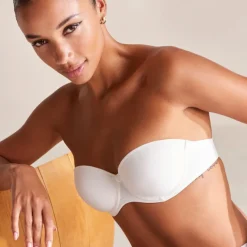 Soutien-gorge bandeau nacre