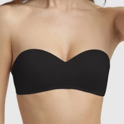 Soutien-gorge bandeau sans armature noir - Dim