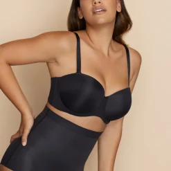 Soutien-gorge bandeau sans coques noir