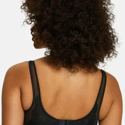 Soutien-gorge brassiere dentelle et tulle sans armatures noir - Serena