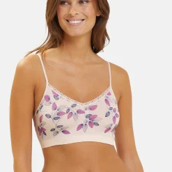 Soutien-gorge brassière sans armatures multicolore