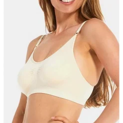 Soutien-gorge Confort Bambou bretelles fines sans armature Beige