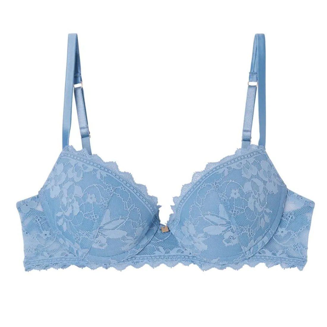 Soutien-gorge coque moulée push-up bleu Siwa