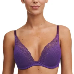 Soutien-gorge coque plongeant violet Passionata