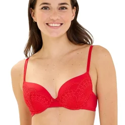 Soutien-gorge coques à armatures rouge