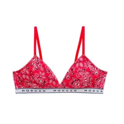 Soutien-gorge coques amovibles armatures en coton Rouge Morgan Lingerie