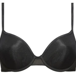 Soutien-gorge coques armatures noir en nylon