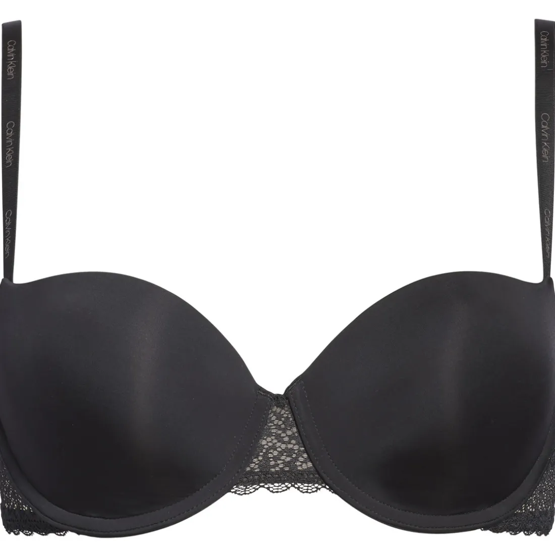 Soutien-gorge coques armatures noir en nylon