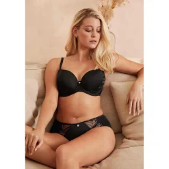 Soutien-gorge coques armatures - Noir