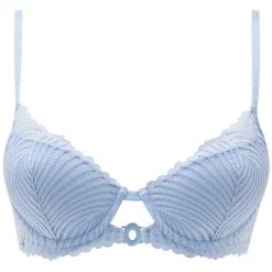 Soutien-gorge coques moulées bleu Garance