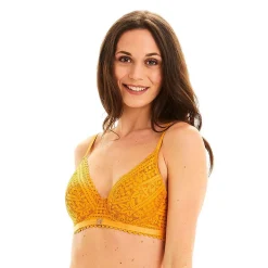Soutien-gorge coques moulées armatures - Jaune Pomm Poire