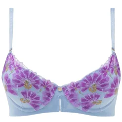 Soutien-gorge coques moulées bleu Clemence