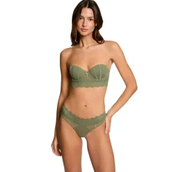 Soutien-gorge coques moulées bandeau kaki Lorie vert