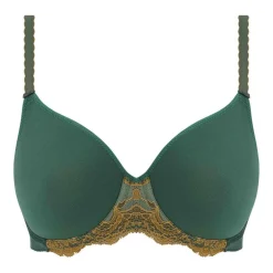 Soutien-gorge coques moulées armatures à Dentelle Florale Dorée - Vert - Wacoal Lingerie