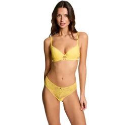 Soutien-gorge coques moulées jaune Lina