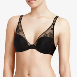 Soutien-gorge coques plongeant armatures - Noir Passionata - MADDIE