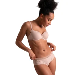 Soutien-gorge corbeille à armatures rose