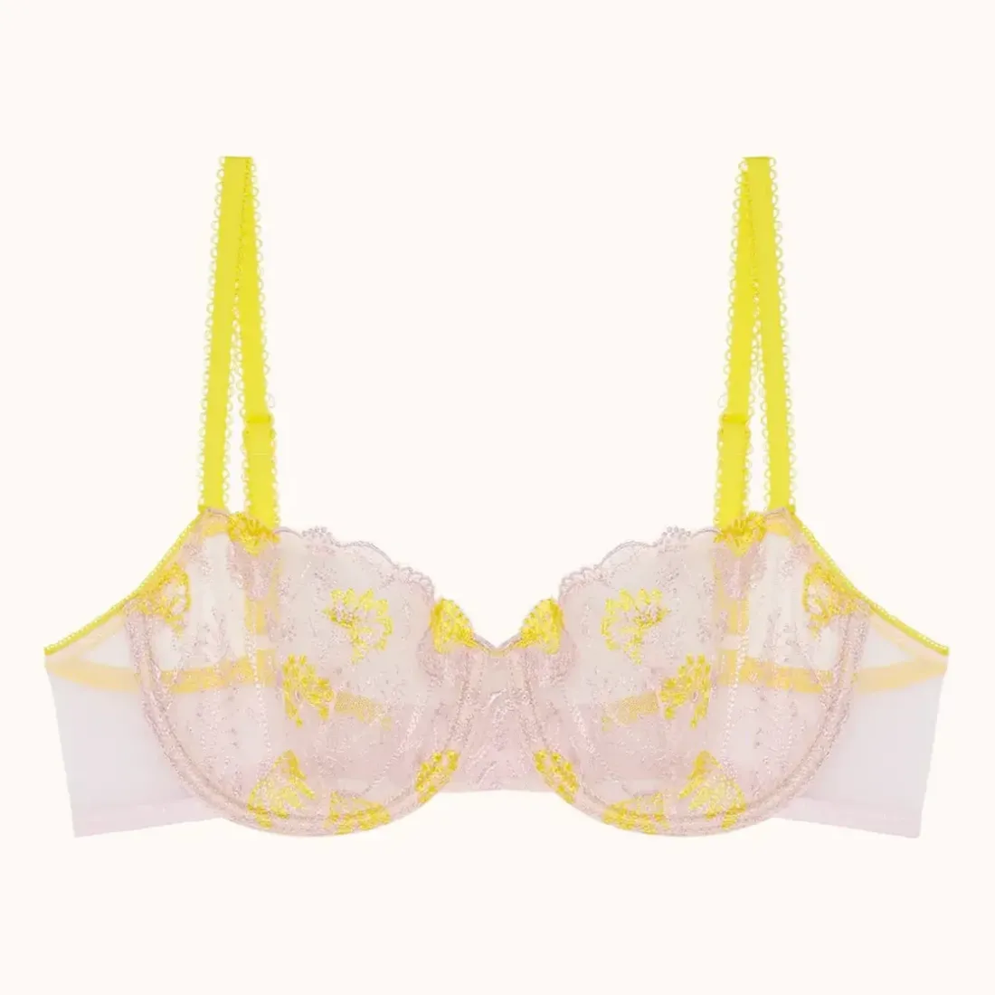Soutien-gorge corbeille à armatures - Rose