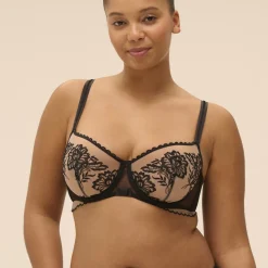 Soutien-gorge corbeille - Light Tatoo noir