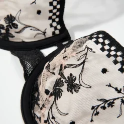 Soutien-gorge corbeille - Noir/ Beige doré