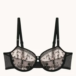 Soutien-gorge corbeille - Noir/ Beige doré
