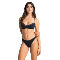 Soutien-gorge corbeille Charlotte noir en coton