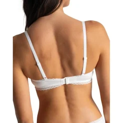 Soutien-gorge corbeille Charlotte blanc en coton