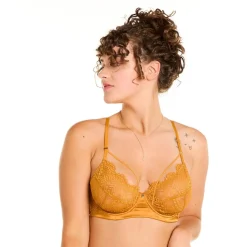 Soutien-gorge corbeille moutarde Effrontée jaune