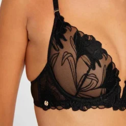 Soutien-gorge corbeille noir Capucine